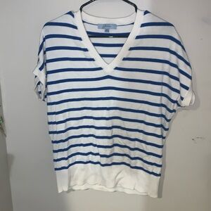 White and Blue striped T-shirt!
